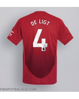Manchester United Matthijs de Ligt #4 Tricou Fotbal Replică 2024-25 Barbati Acasa
